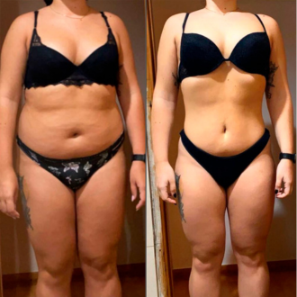 Transformación femenina antes y después